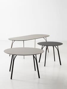 Jídelní stůl "Tree", 120 cm, 3 varianty - Woud Varianta: krémově hnědá, černé nohy