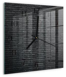 Skleněné hodiny na stěnu Slínek zskc-30x30-00179552