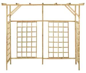 Zahradní pergola pro tři popelnice impregnované borové dřevo