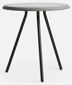 Odkládací stolek "Soround", 4 varianty - Woud Varianta: Ø 45 cm - laminát, šedý | černé nohy (48,3 cm)