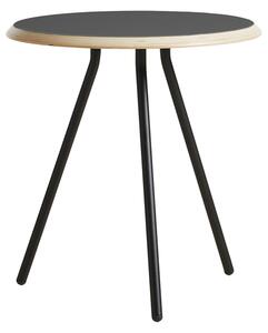 Odkládací stolek "Soround", 4 varianty - Woud Varianta: Ø 45 cm - dub, černý | černé nohy (48,3 cm)