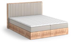 Čalouněná postel Lisma 160 x 200, béžová Vega