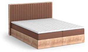Čalouněná postel Lisma 160 x 200, cihlová Vega