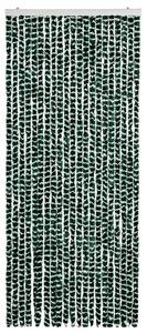 Závěs proti hmyzu zeleno-bílý 90 x 220 cm Chenille