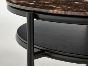 Konferenční stolek "Verde", 2 varianty - Woud Varianta: hnědý mramor