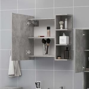 Zrcadlová skříňka betonově šedá 62,5x20,5x64cm kompozitní dřevo