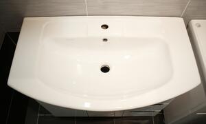 Kingsbath Oscaro 85 koupelnová skříňka s umyvadlem a košem na prádlo