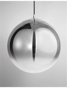 Nova Luce Závěsné svítidlo LAZIONE kouřové skl, 30cm, E27 1x12W