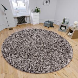Šedý kulatý koberec ø 120 cm Shag – Hanse Home