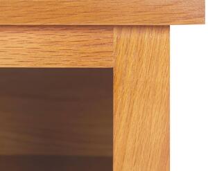 Botník Workmore - masivní dubové dřevo a MDF | 90 x 37 x 45 cm