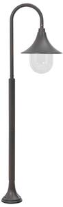 Zahradní sloupová lampa E27 120 cm hliník bronzová