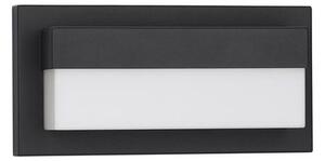 Nova Luce Venkovní nástěnné svítidlo LETO černý hliník akrylový difuzor LED 18W 3000K 120st. IP65