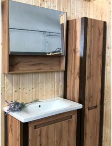 Kingsbath Queen 80 Wotan Oak koupelnová skříňka s umyvadlem