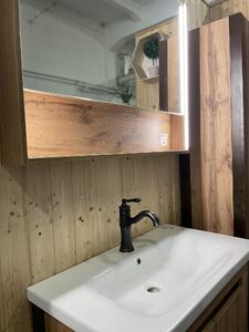 Kingsbath Queen 90 Wotan Oak koupelnová skříňka s umyvadlem