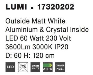 Nova Luce Závěsné svítidlo LUMI, LED 60W 3000K