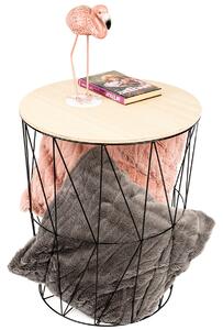 Odkládací stolek Lucan černá, 57 cm