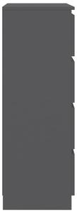 Příborník Durk - 60x35x98,5 cm | šedý