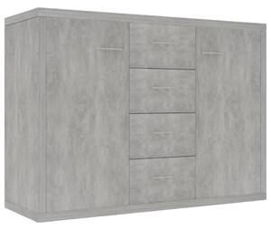 Příborník Honan - 88x30x65 cm | betonově šedý