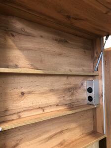 Kingsbath Queen Wotan Oak 65 zrcadlová skříňka do koupelny s LED podsvícením