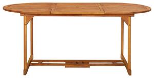 Zahradní jídelní stůl 180 x 90 x 75 cm masivní akáciové dřevo