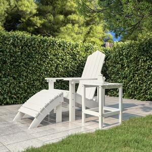 Zahradní stolek Adirondack bílý 38 x 38 x 46 cm HDPE