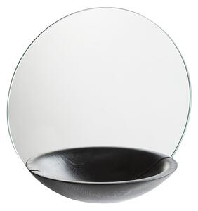 Nástěnné zrcadlo s odkládací miskou "Pocket", velké, 3 varianty - Woud Varianta: tmavý dub