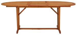 Zahradní stůl 200 x 100 x 75 cm masivní eukalyptové dřevo