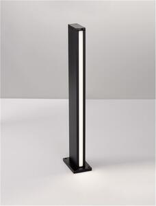 Nova Luce Venkovní sloupkové svítidlo MINOT černý hliník a akryl LED 12W 3000K 122st. IP54