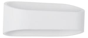 Nova Luce Venkovní nástěnné svítidlo MILE bílá hliník a sklo LED 9W 3000K 155st. IP54