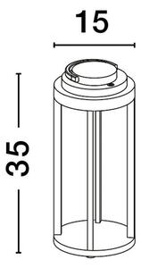 Nova Luce Venkovní stolní lampa MOCHA, LED 2W 3000K 5V, 96st. IP54