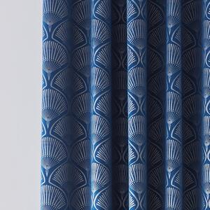 Modré závěsy v sadě 2 ks 229x168 cm Art Deco Pearl - Catherine Lansfield