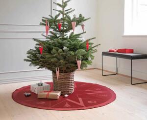 Koberec pod stromeček Christmas Advent Red 140 cm Novoform