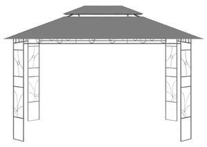 Altán 4 x 3 x 2,7 m antracitový 160 g/m²