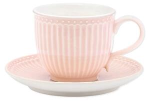 Šálek s podšálkem Alice Pale Pink 200 ml Green Gate
