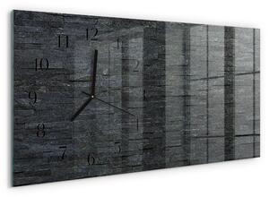 Skleněné hodiny horizontální Břidlicový kámen zsppc-60x30-00295389