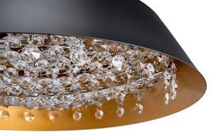 Toolight - Závěsná stropní lampa Plate - černá - APP1028-CP