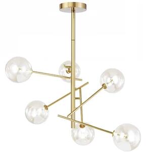 Toolight - Závěsná stropní lampa Lassi - zlatá - APP919-6CP