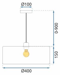 Toolight - Závěsná stropní lampa Glamour - chrom - APP1016-1CP