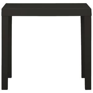 Zahradní stůl antracitový 79 x 65 x 72 cm plast