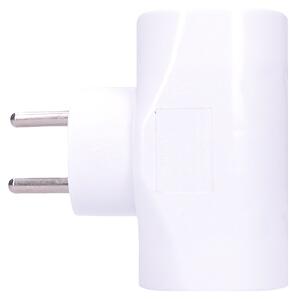 SOLIGHT Zásuvka rozbočovací P90 IP20/230V/2x10A + 1x2,5A, bílá