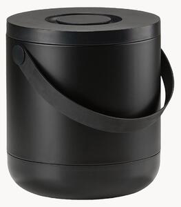 Kovový odpadkový koš s pedálem Circular Black