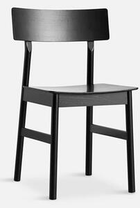 Jídelní židle "Pause 2.0", 8 variant - Woud Varianta: dub, olejovaný, kožené sedadlo - koňakové