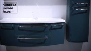 Kingsbath Vanessa Indigo Blue 90 koupelnová skříňka s umyvadlem