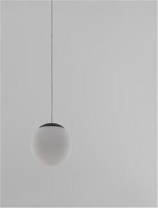 Nova Luce Závěsné svítidlo NUVOLE LED černý hliník a čiré sklo 3000K 8W