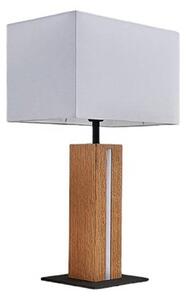 Lindby - Garry Square Stolní Lampa White/WoodLindby - Lampemesteren
