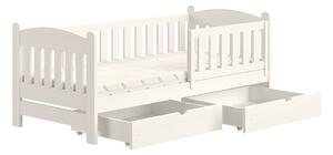 Dřevěná dětská postel Alvins DP 002 90x180 - bílá