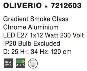 Nova Luce Závěsné svítidlo OLIVERIO, 25cm, E27 1x12W