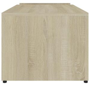 Konferenční stolek Drawin - bílý a dub sonoma | 90x45x35 cm