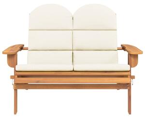 Zahradní lavice Adirondack s poduškami 126 cm masivní akácie