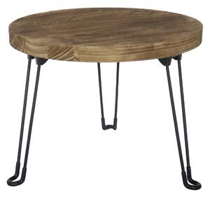 Odkládací stolek Pavlovnie světlé dřevo, pr. 45 cm
